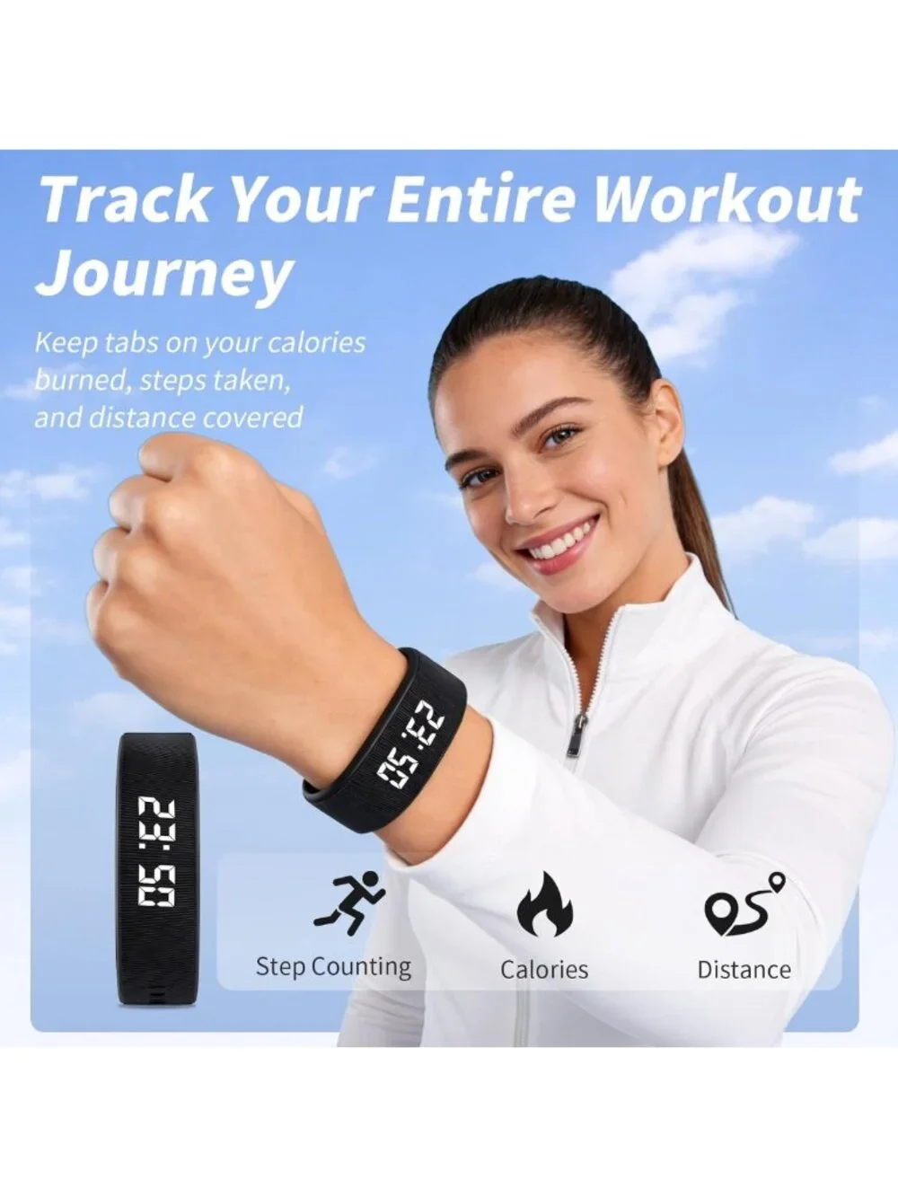 Silent Vibration Alarm Clock for Heavy Sleepers | Loud Wearable Bed Shaker Watch